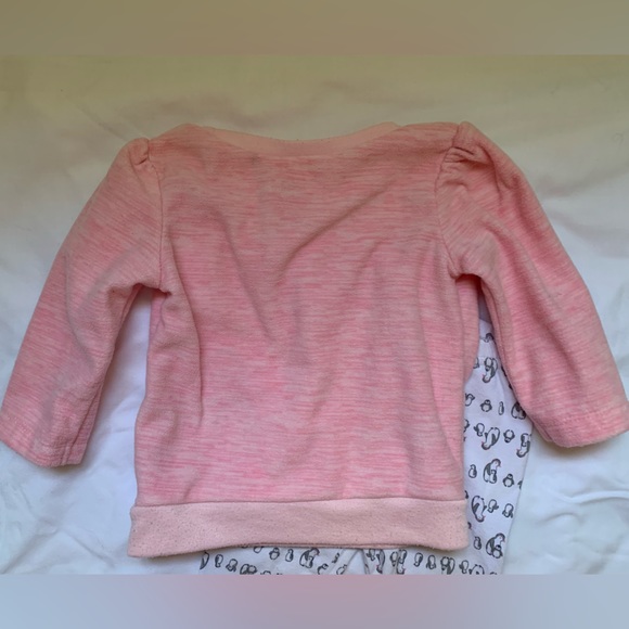 Just One You Carter’s 9 month top and pants set - pink and penguins - Picture 6 of 7